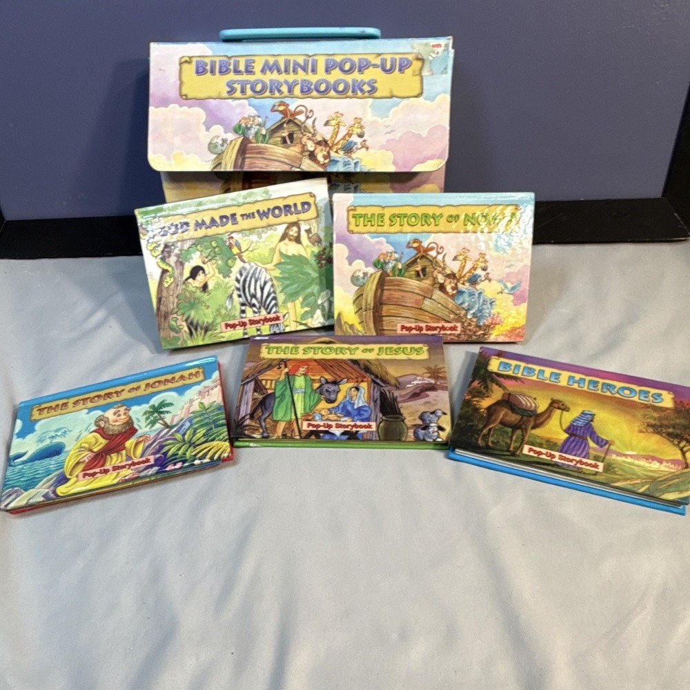 Landoll Bible Mini Pop-Up Storybooks 5 Mini Illustrated Box Set 1999 Ages 4-8 - Picture 5 of 12